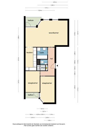 Floorplan - Demstraat 4D, 6431 TE Hoensbroek